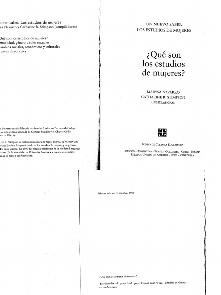 Los Estudios de Mujeres | PDF