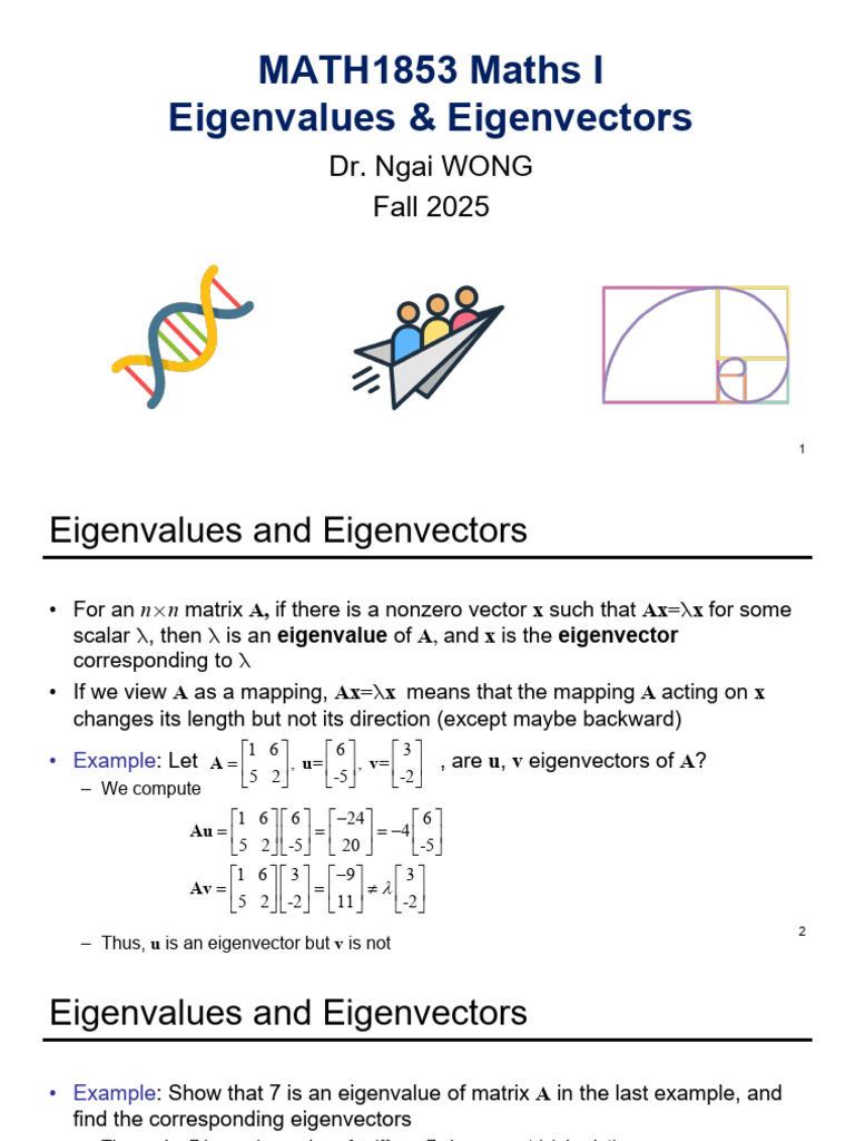 Understanding Eigenvalues and Eigenvectors | PDF | Eigenvalues And ...