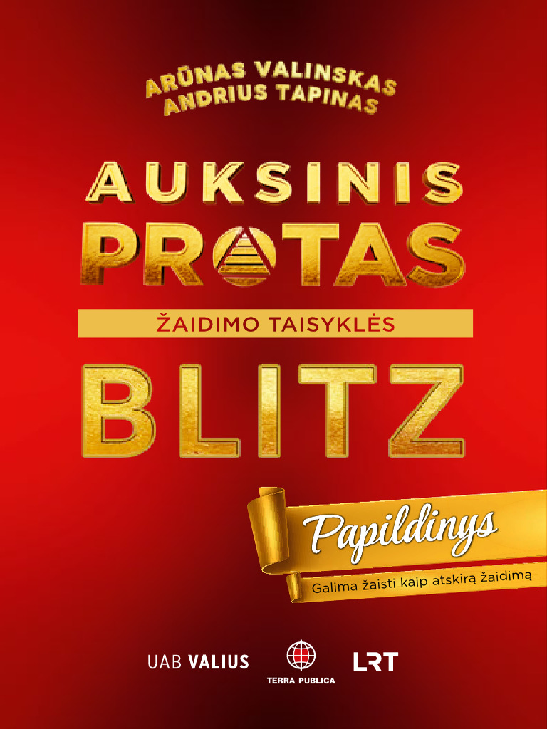 Auksinis Protas Blitz Papildinys Taisykles Perziurai | PDF