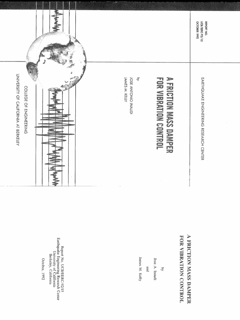 A Friction Mass Damper For Vibration Control | PDF