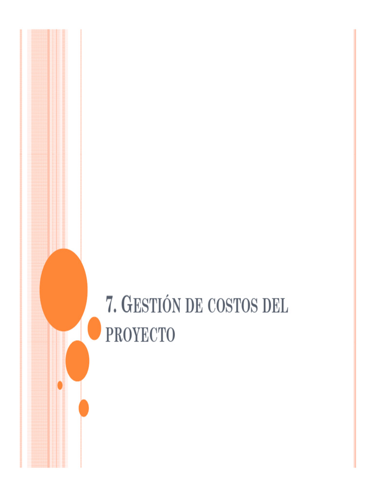 Gestión de Costos en Proyectos | PDF | Presupuesto | Tasa interna de ...