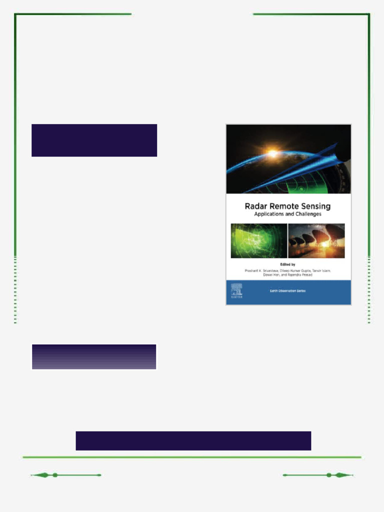 Radar Remote Sensing: Applications and Challenges Prashant K ...
