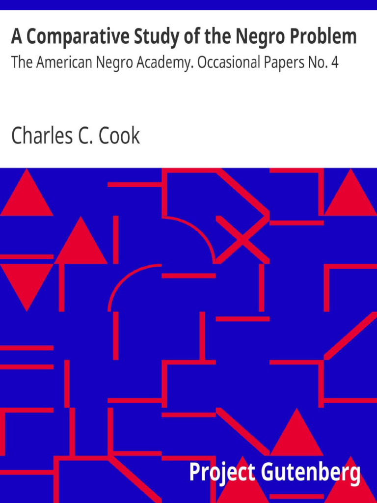 Comparative Study of the Negro Problem | PDF