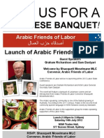 Invitation To Arabic Friends of Labor Launch