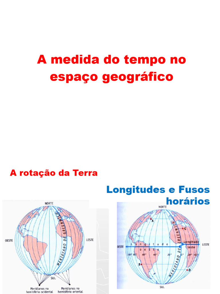 Bloco 3 - a medida do tempo no espaÃ§o geografico | PDF