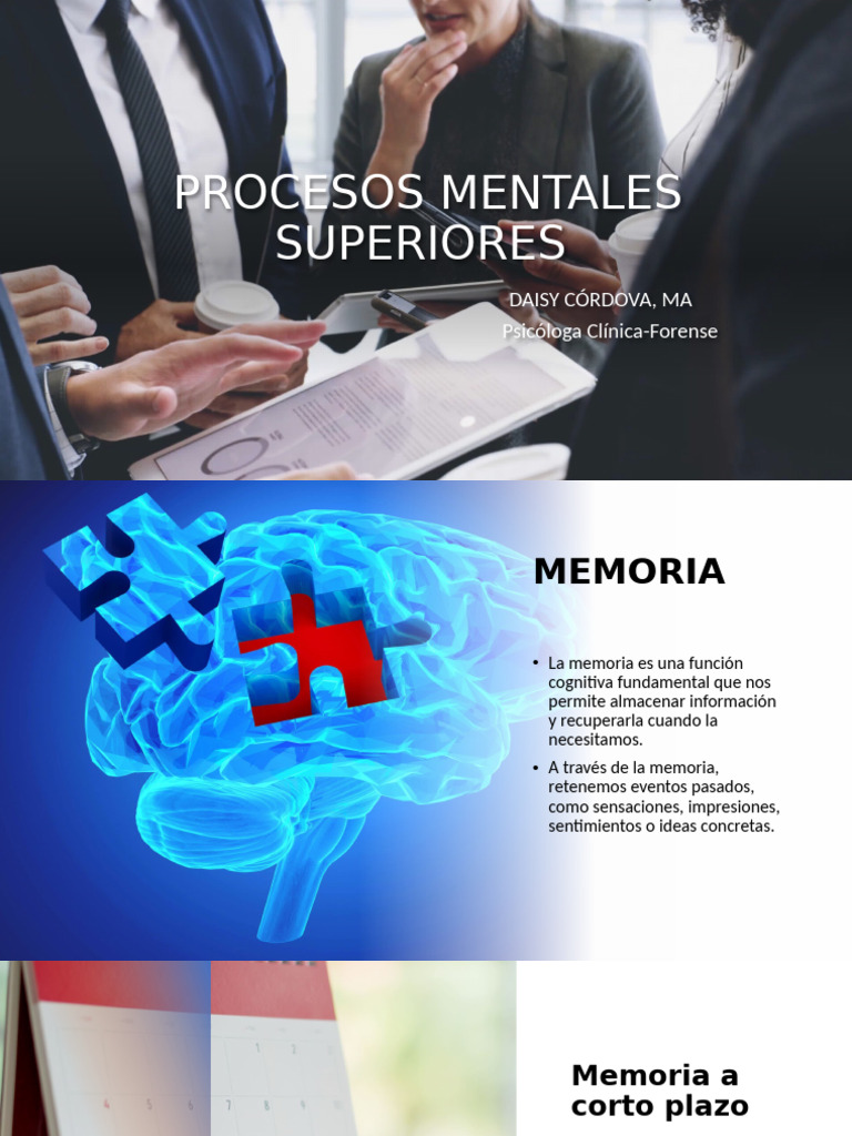 Procesos Mentales Superiores y Emociones | PDF | Memoria | Las emociones