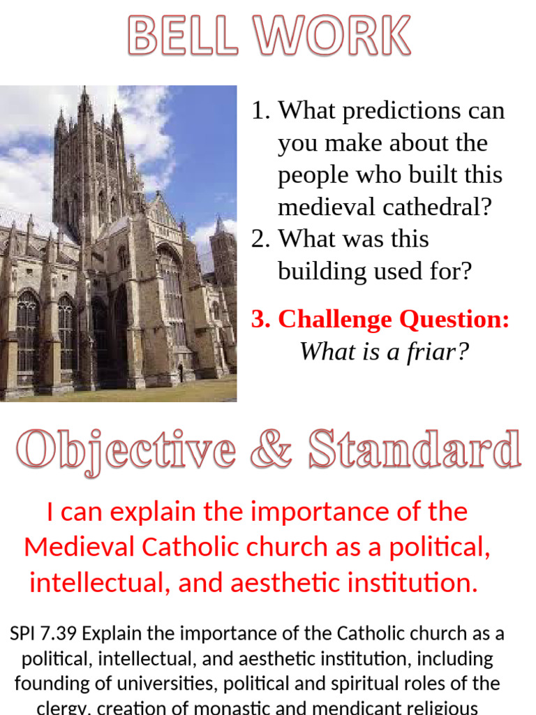 Importance of the Medieval Catholic Church | PDF | Catholic Church ...