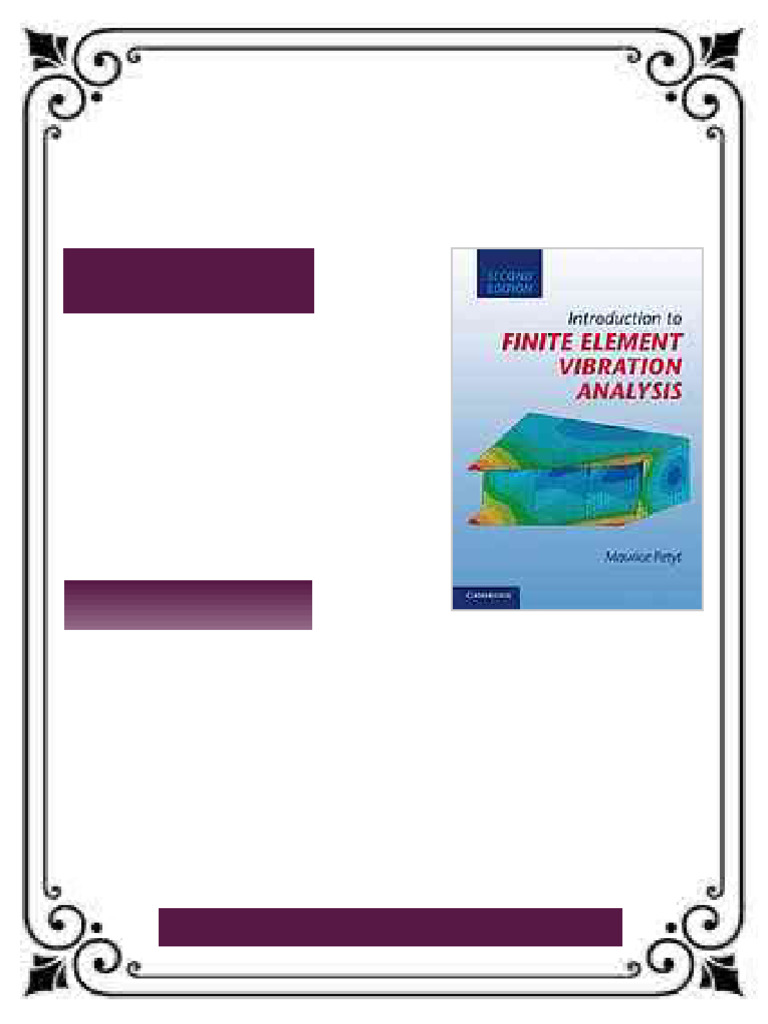 Introduction to finite element vibration analysis 2ed. Edition M Petyt ...
