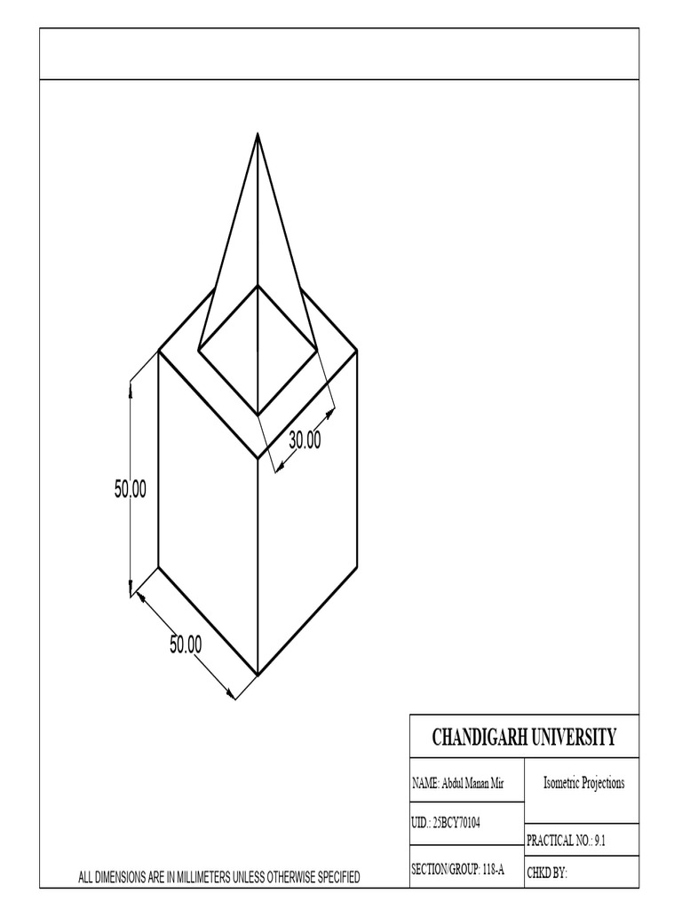 Isometric Projection 1 | PDF