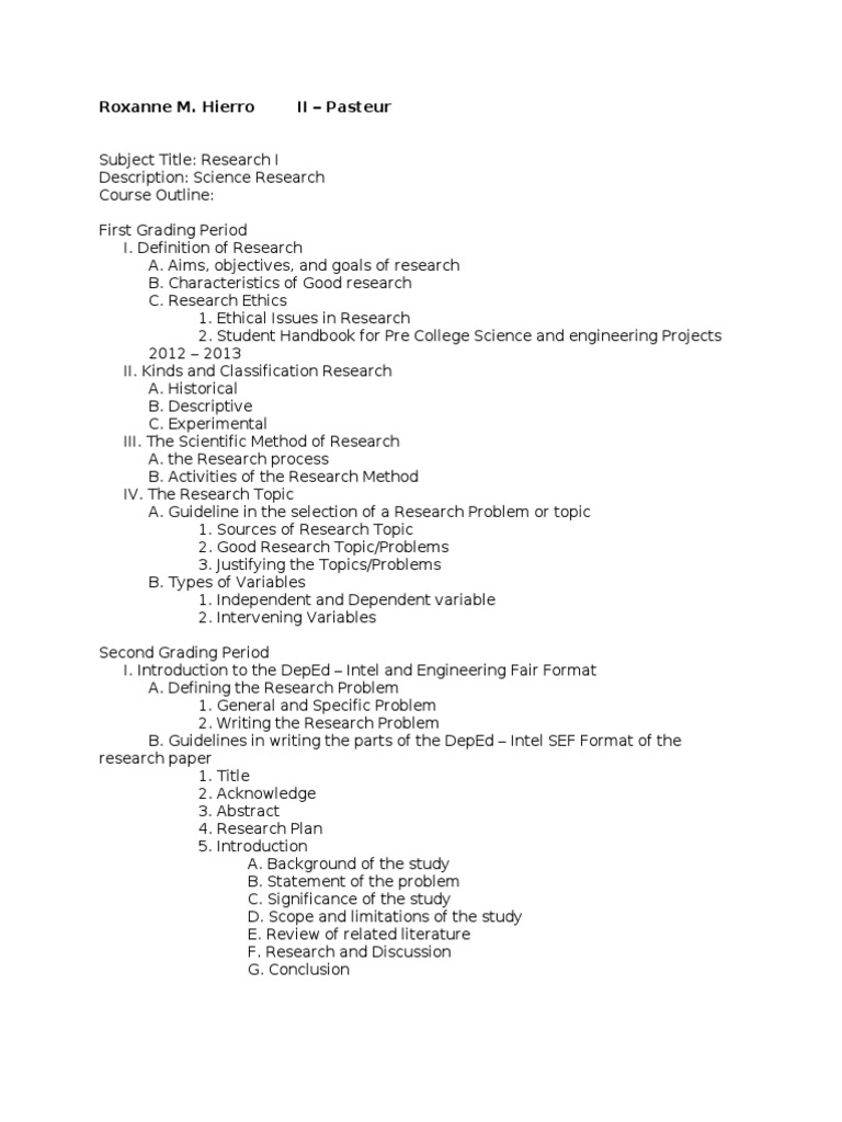 Comprehensive Guide to Science Research | PDF | Statistics | Scientific ...
