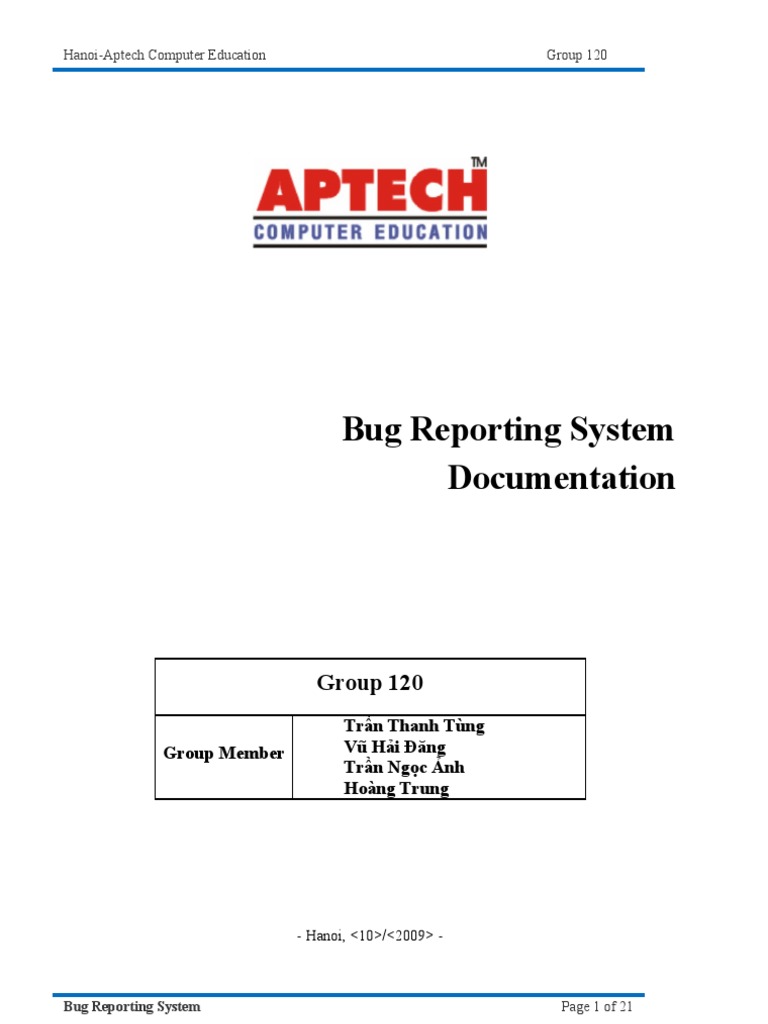 Bug Reporting System Documentation | PDF | Integer (Computer Science ...