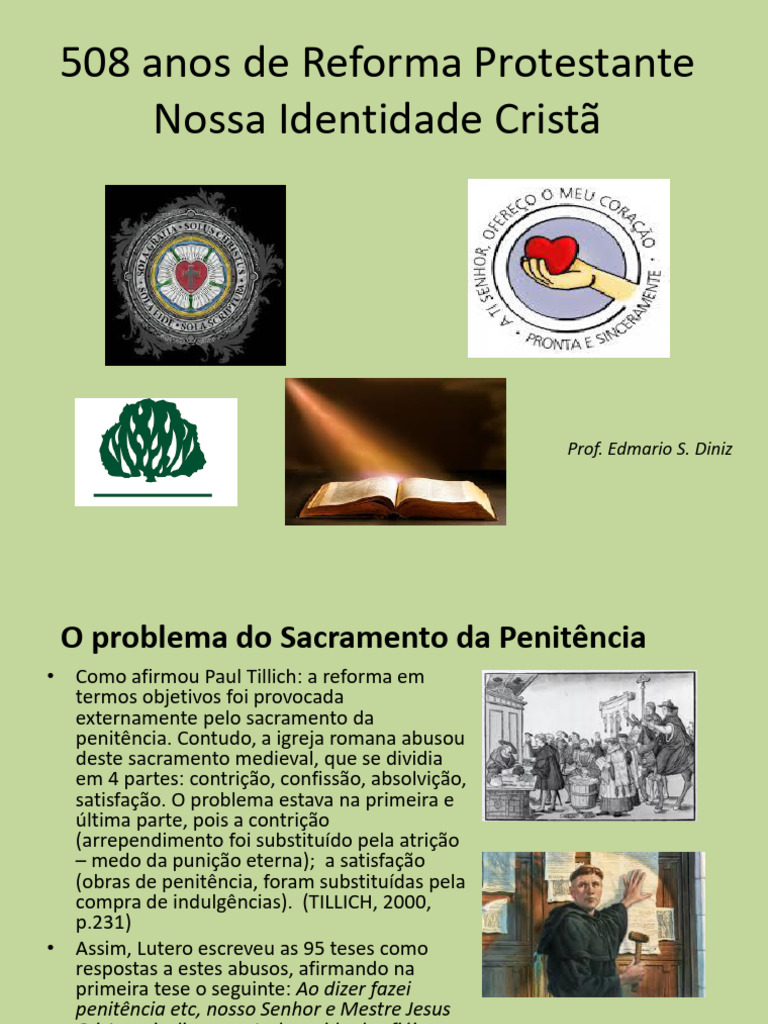 Reforma Protestante: Impactos e Doutrinas | PDF | Pecado | Protestantismo