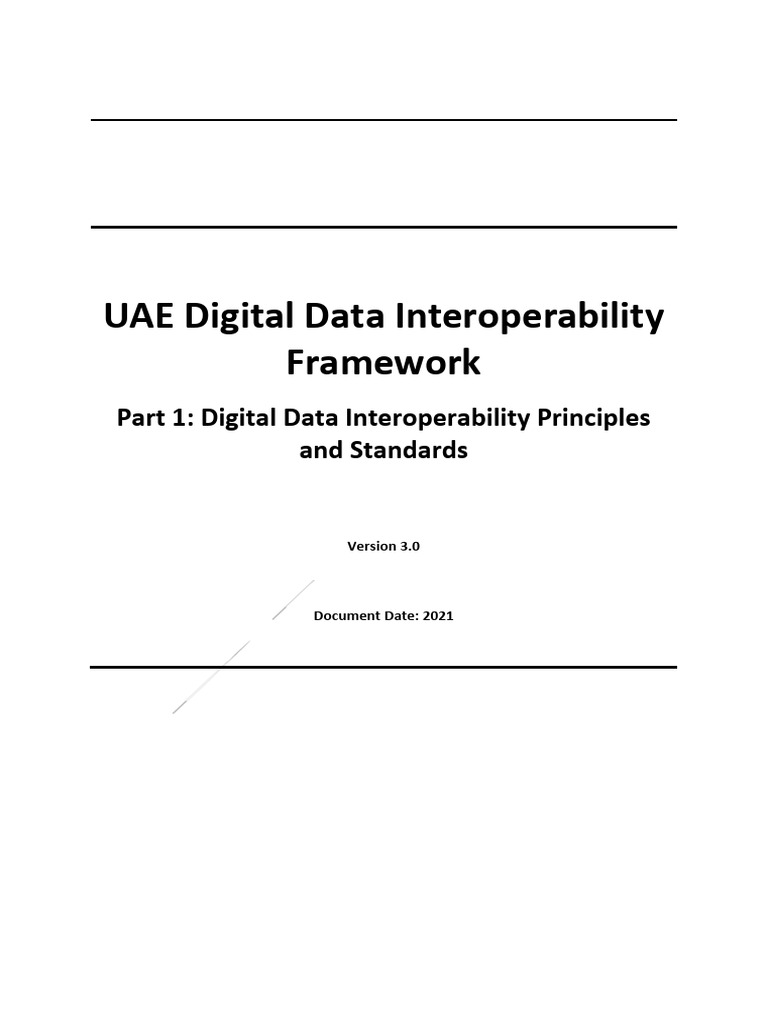 Digital Data Interoperability Principles and Standards En | PDF ...