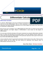 Differentiate Calculator