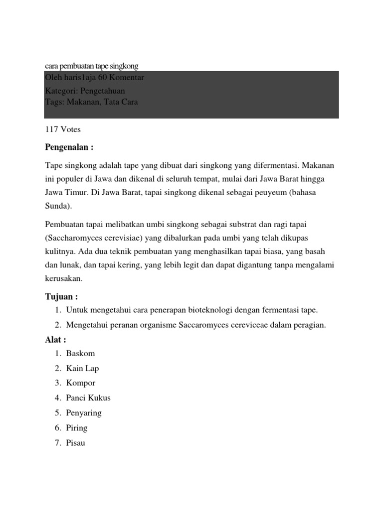 Cara Pembuatan Yoghurt