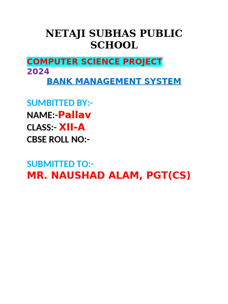 Bank-MANAGEMENT | PDF | My Sql | Databases