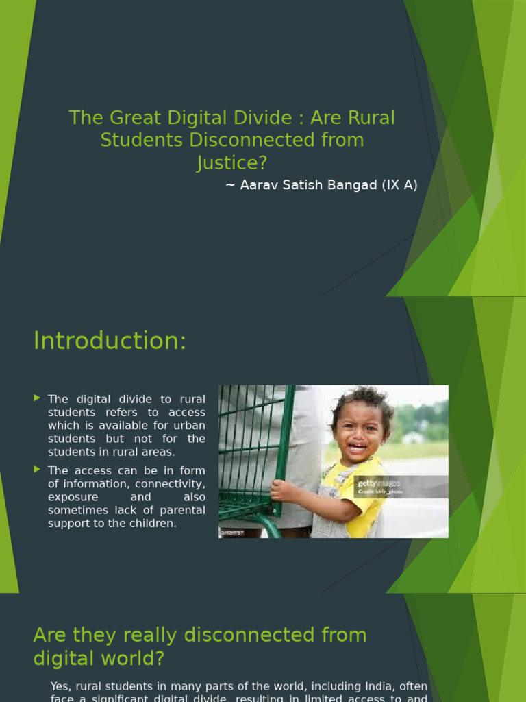 Bridging the Digital Divide for Rural Students | PDF