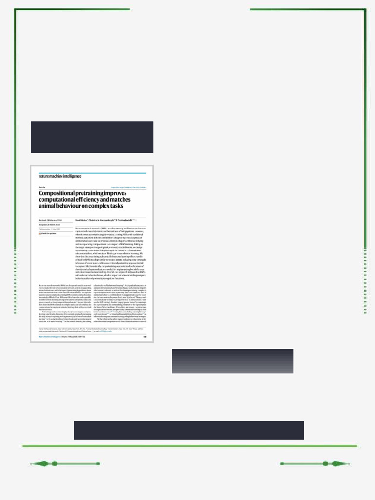 Compositional pretraining improves computational efficiency and matches ...