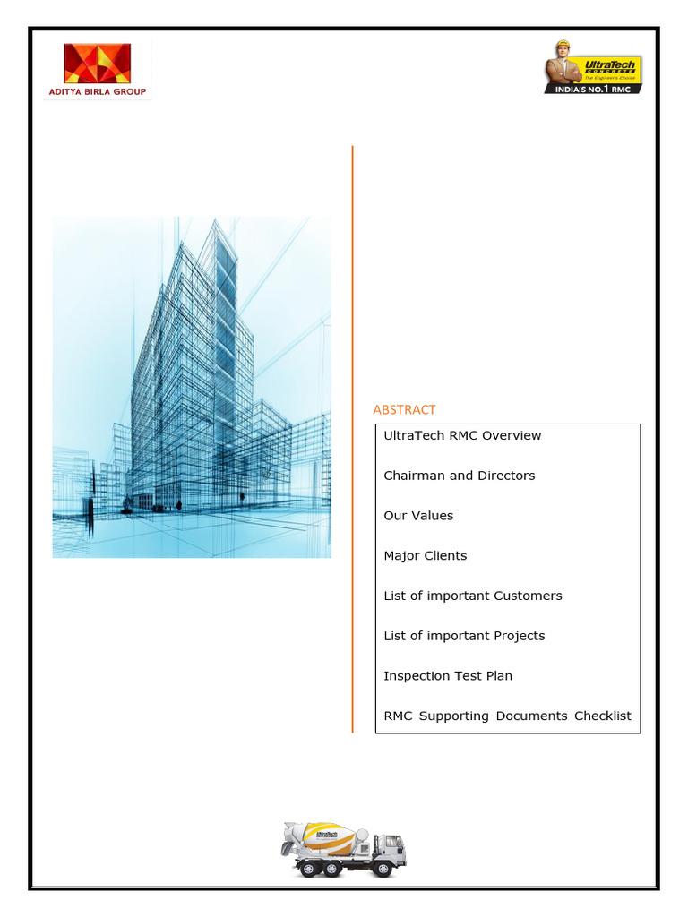 UltraTech RMC: India's Leading Concrete Solutions | PDF | Concrete ...