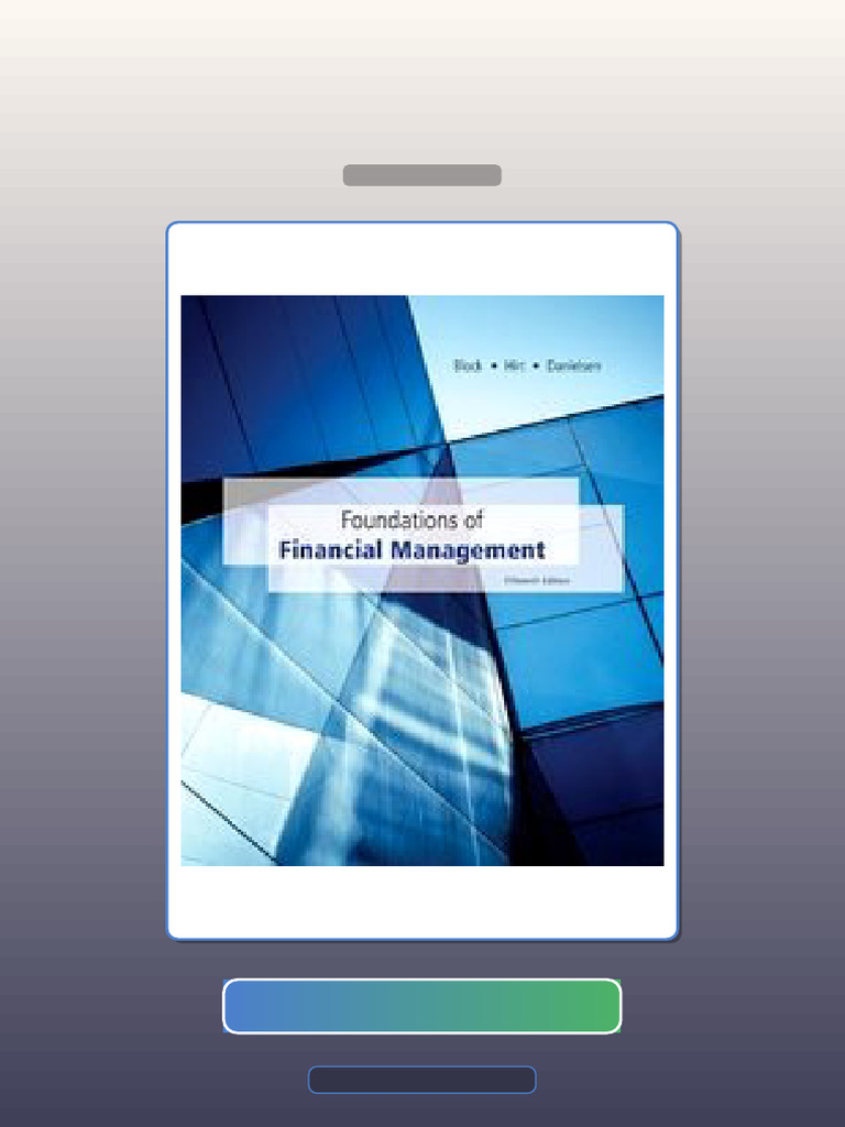 Foundations of Financial Management Block 15th Edition E-book Testbank ...