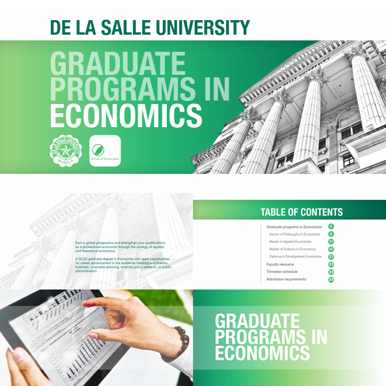 Graduate Economics Programs at DLSU | PDF | Economics | Macroeconomics