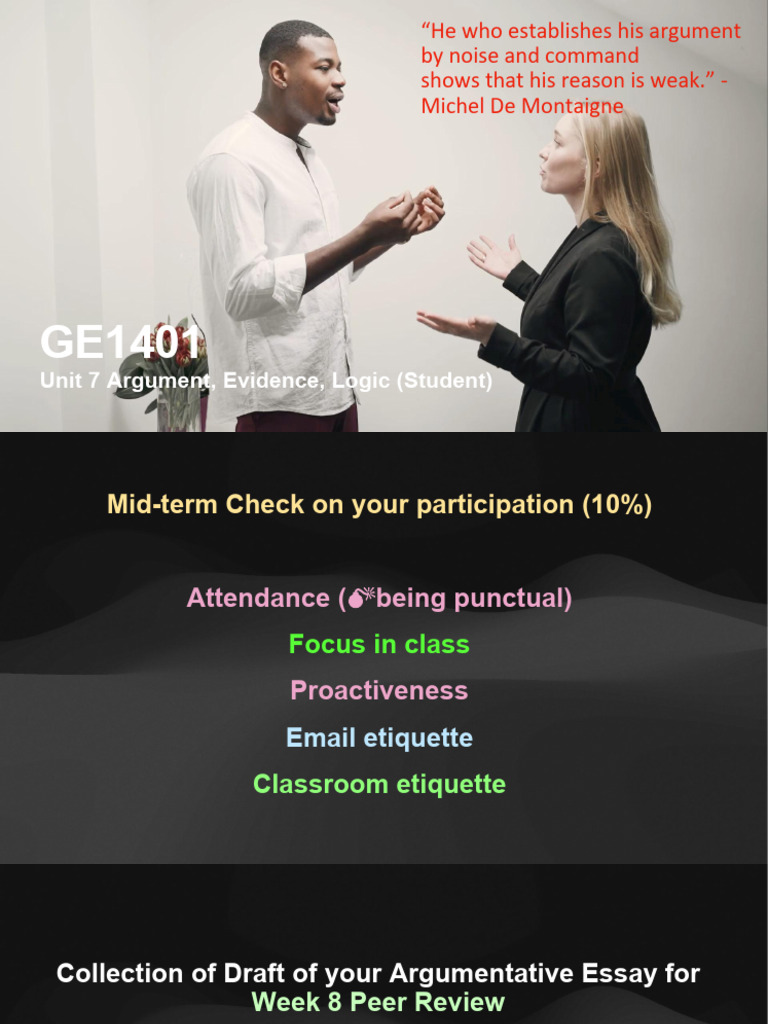 GE1401+Unit+7+Argument%2C+Evidence%2C+Logic+%28Student+Version%29 | PDF ...