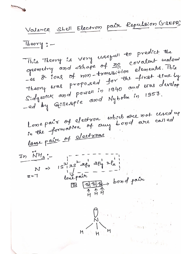 Vsepr Theory - 1 Dts | PDF