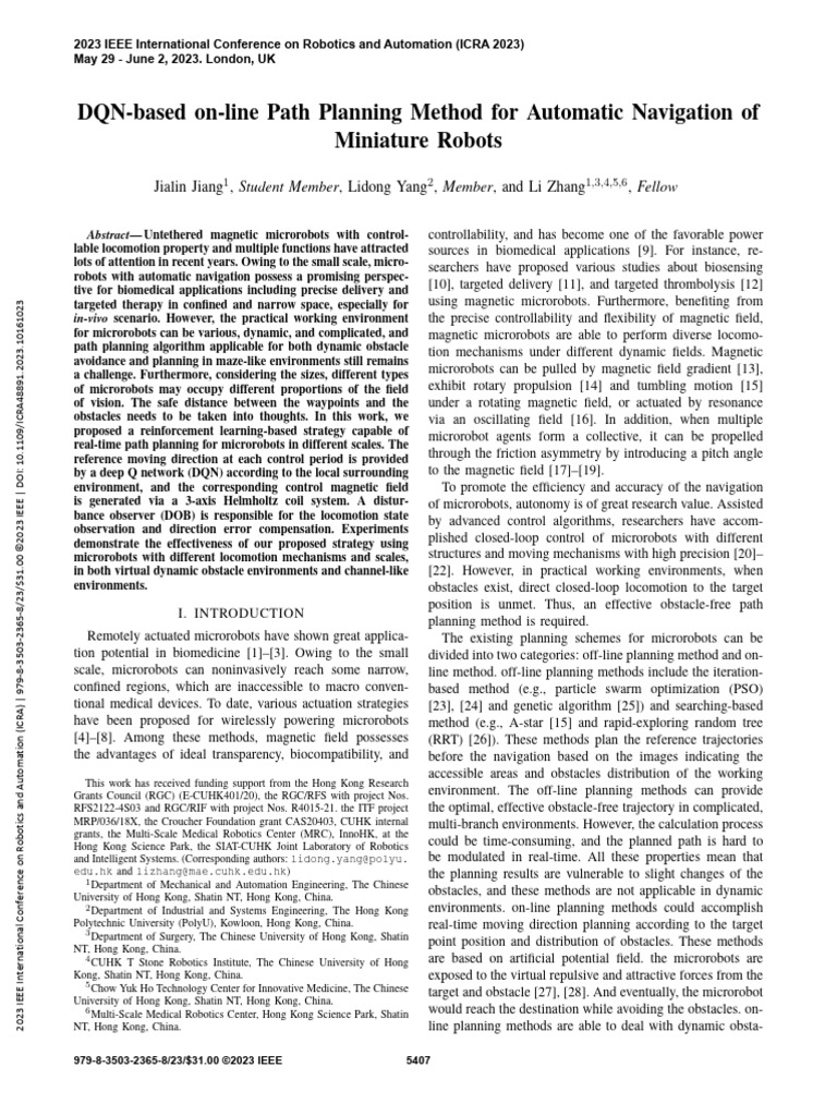 DQN-based on-line Path Planning Method for Automatic Navigation of ...
