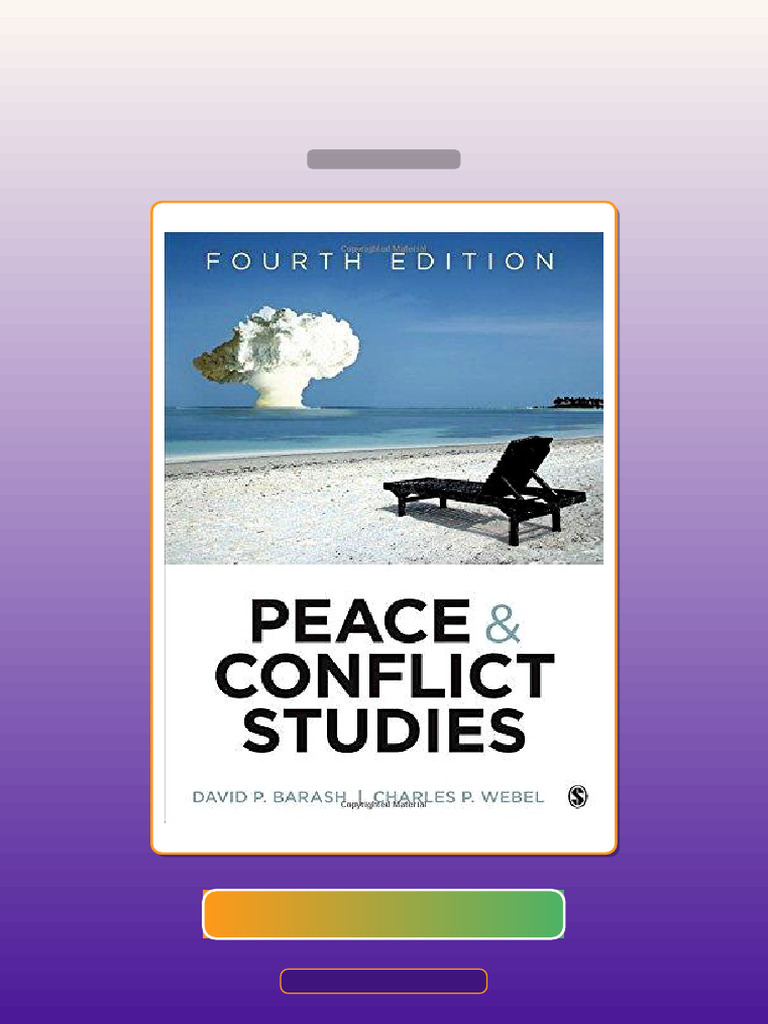 Peace and Conflict Studies Fourth Edition E-book Testbank Solutions ...