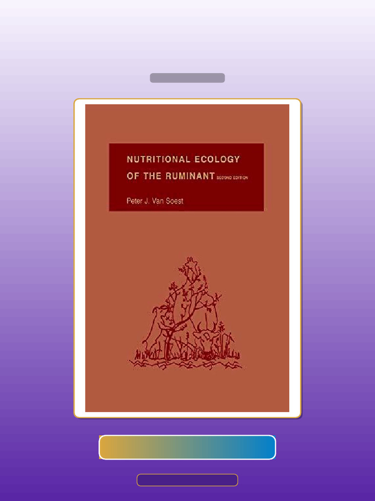Nutritional Ecology of the Ruminant Comstock Book Second Edition E-book ...