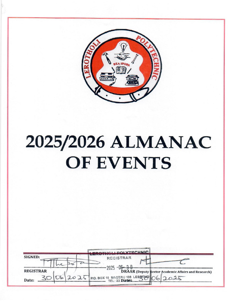 Almanac 1 | PDF