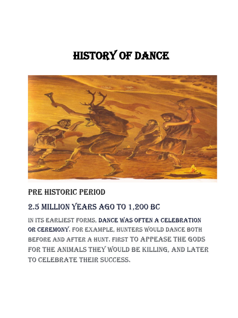 Evolution of Dance Through History | PDF