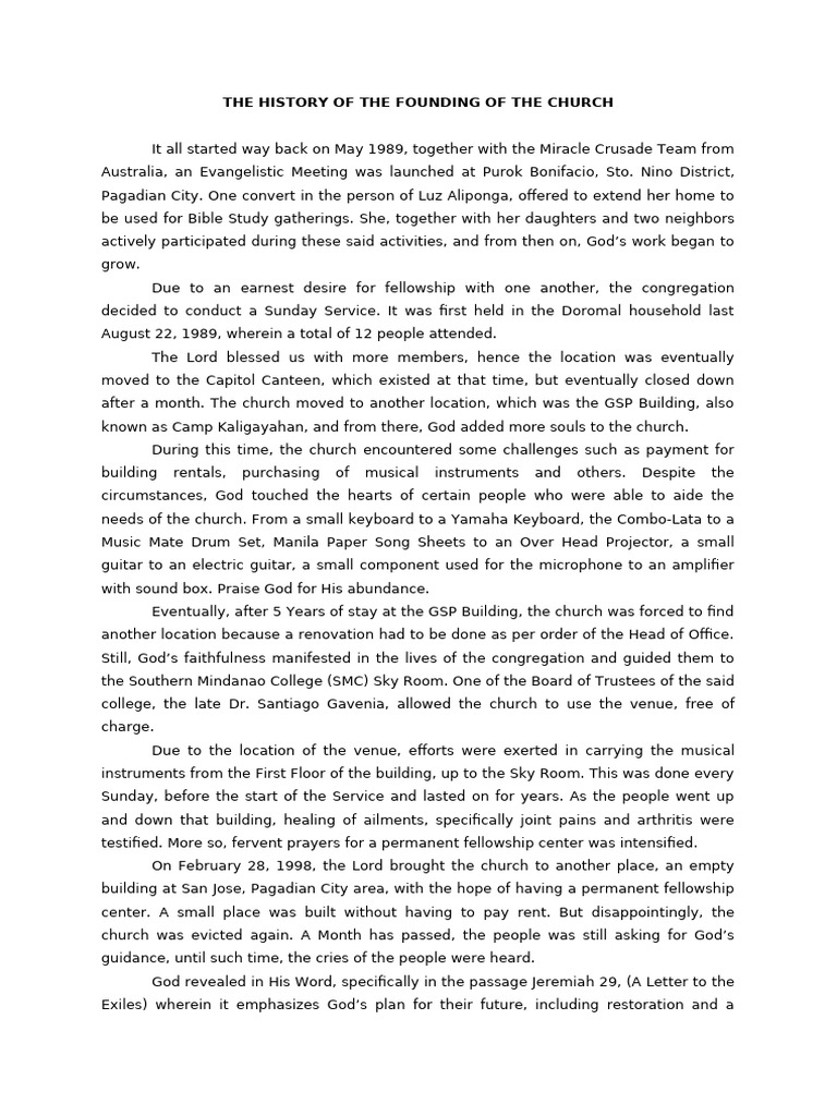 Church history | PDF | Religious Belief And Doctrine