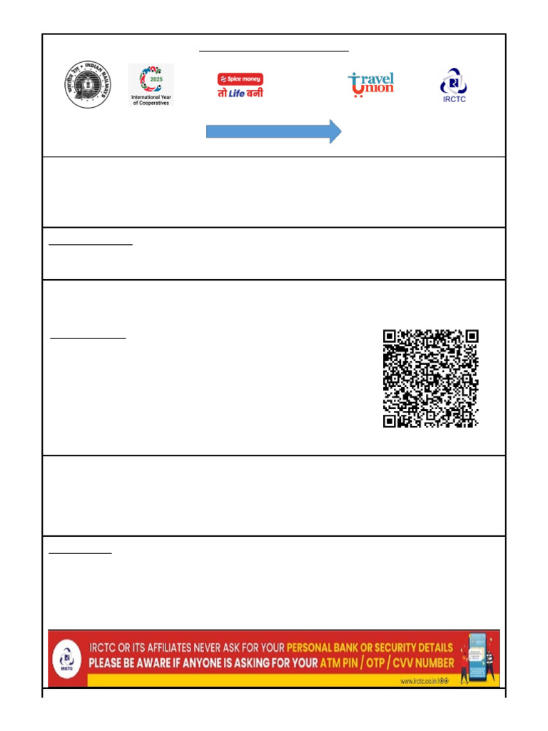 Electronic Reservation Slip for Train Travel | PDF | Identity Document