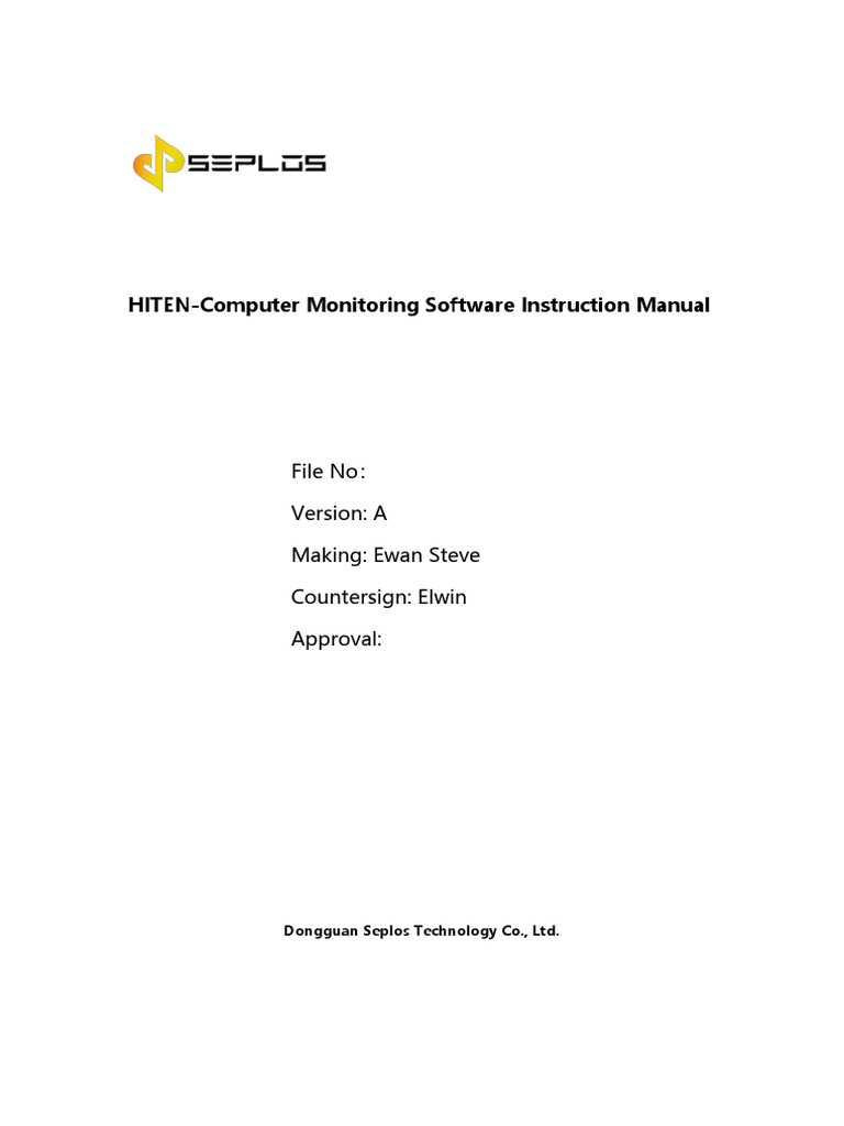 Computer Monitoring Software Manual | PDF | Power Inverter ...