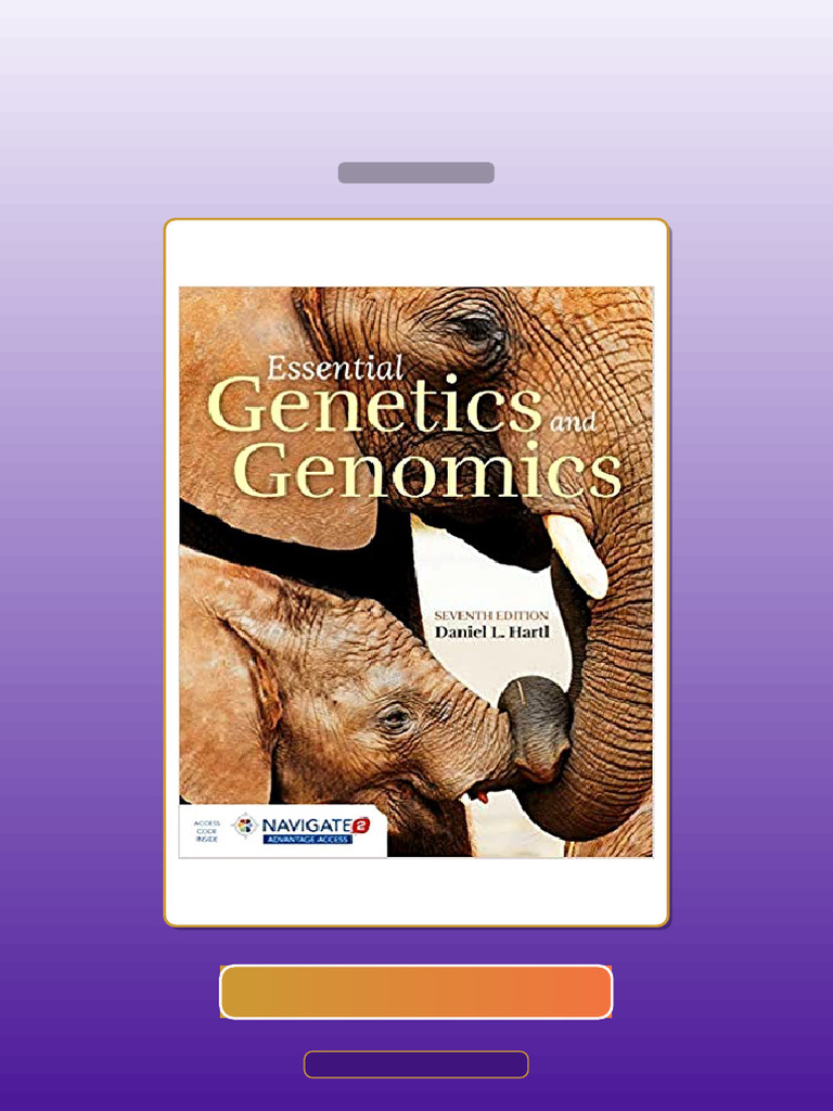 Essential Genetics and Genomics 7th Edition by Daniel L Hartl E-book ...