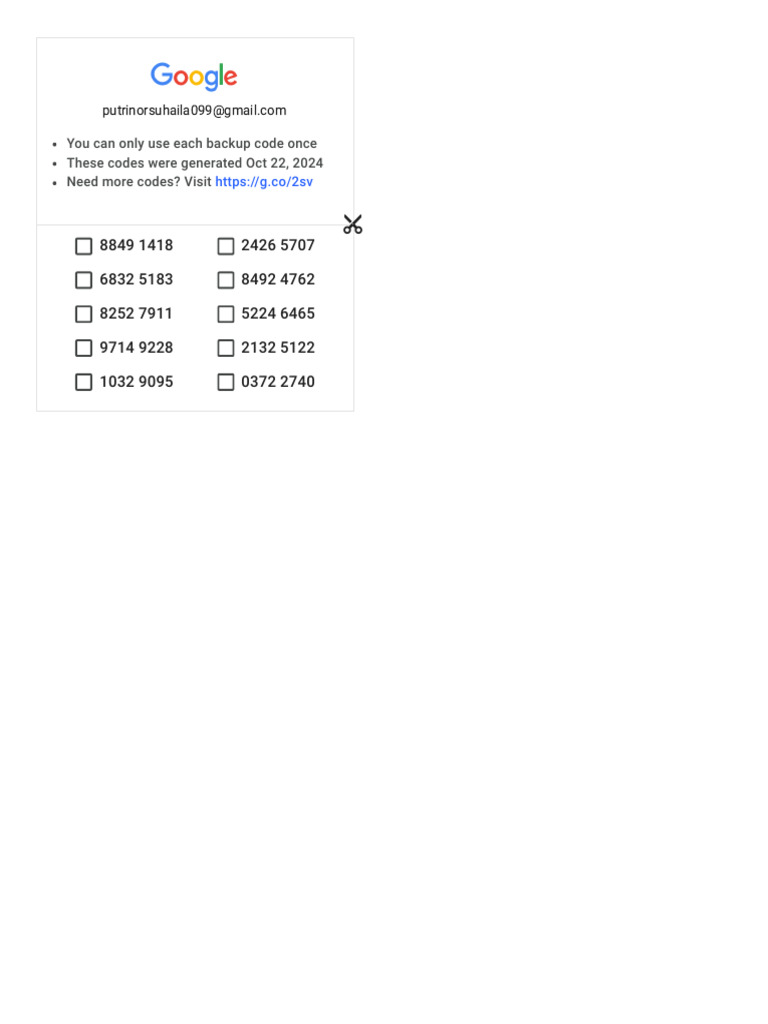 Backup Codes for Account Security | PDF