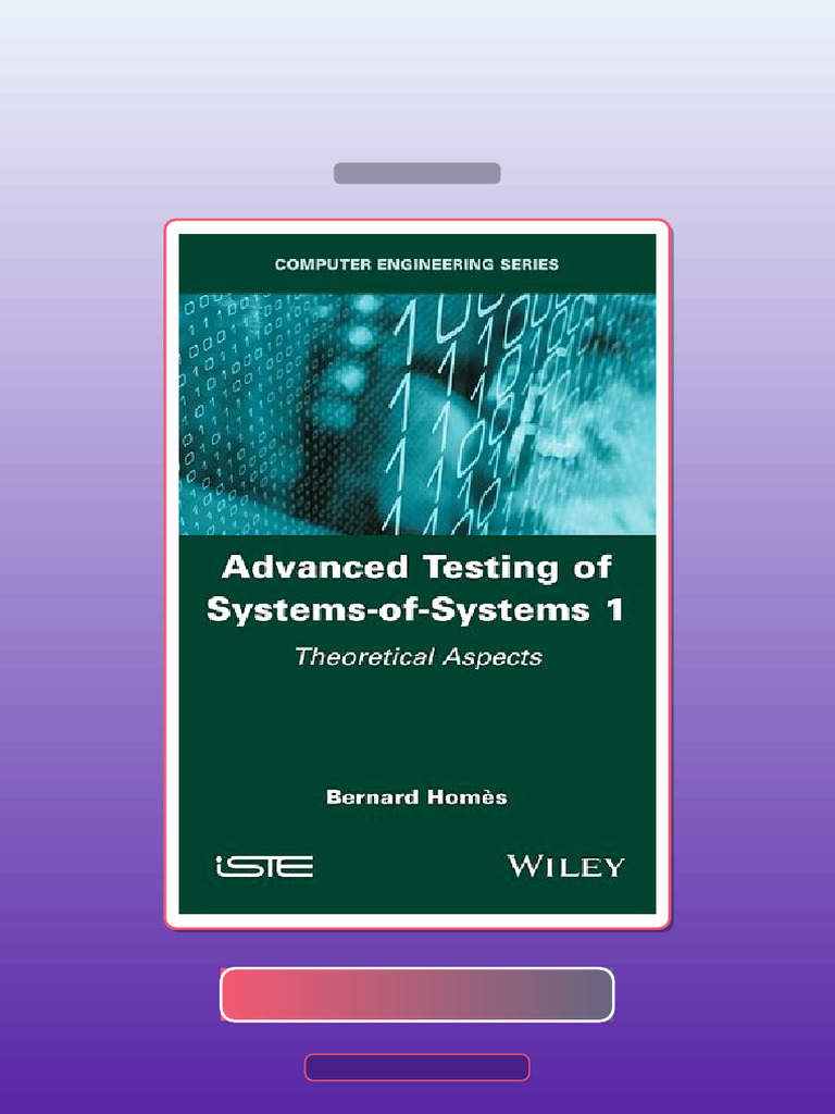 Advanced Testing of SystemsofSystems Volume 1 1st Edition E-book ...