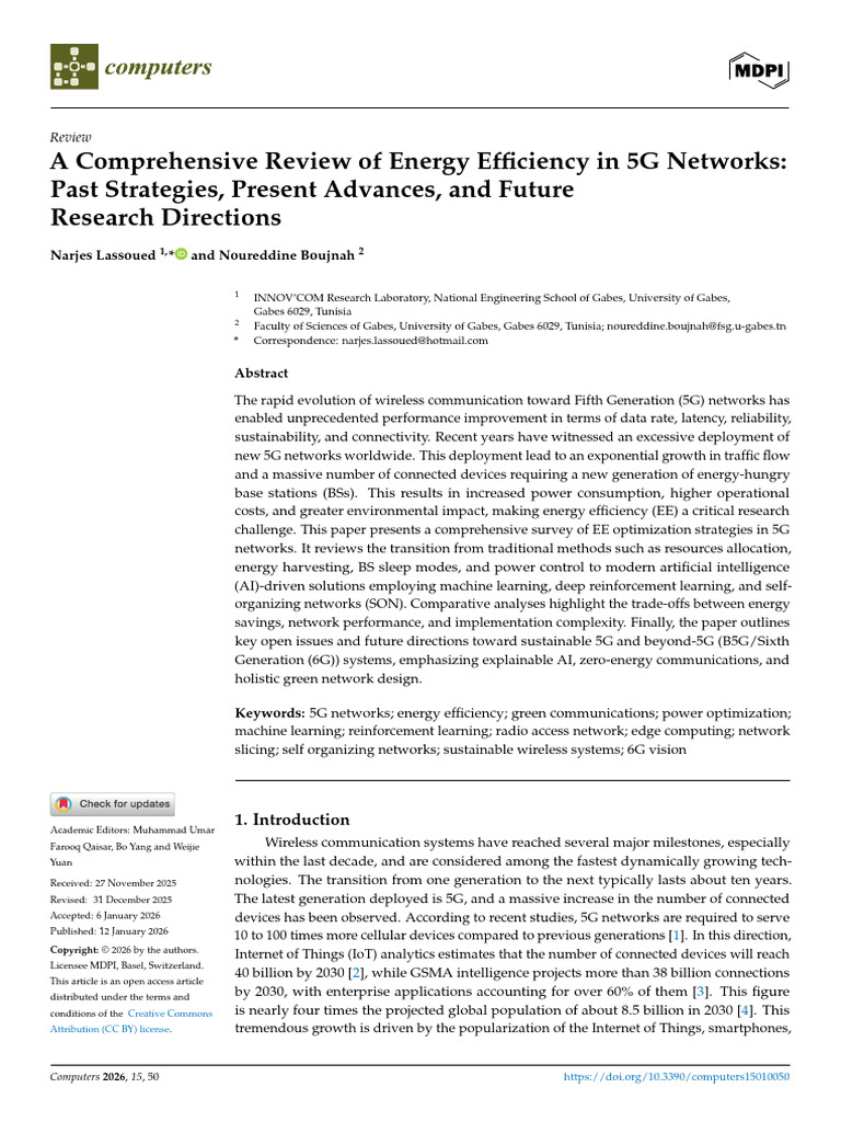 Energy Efficiency in 5G Networks Review | PDF | Energy Conservation ...