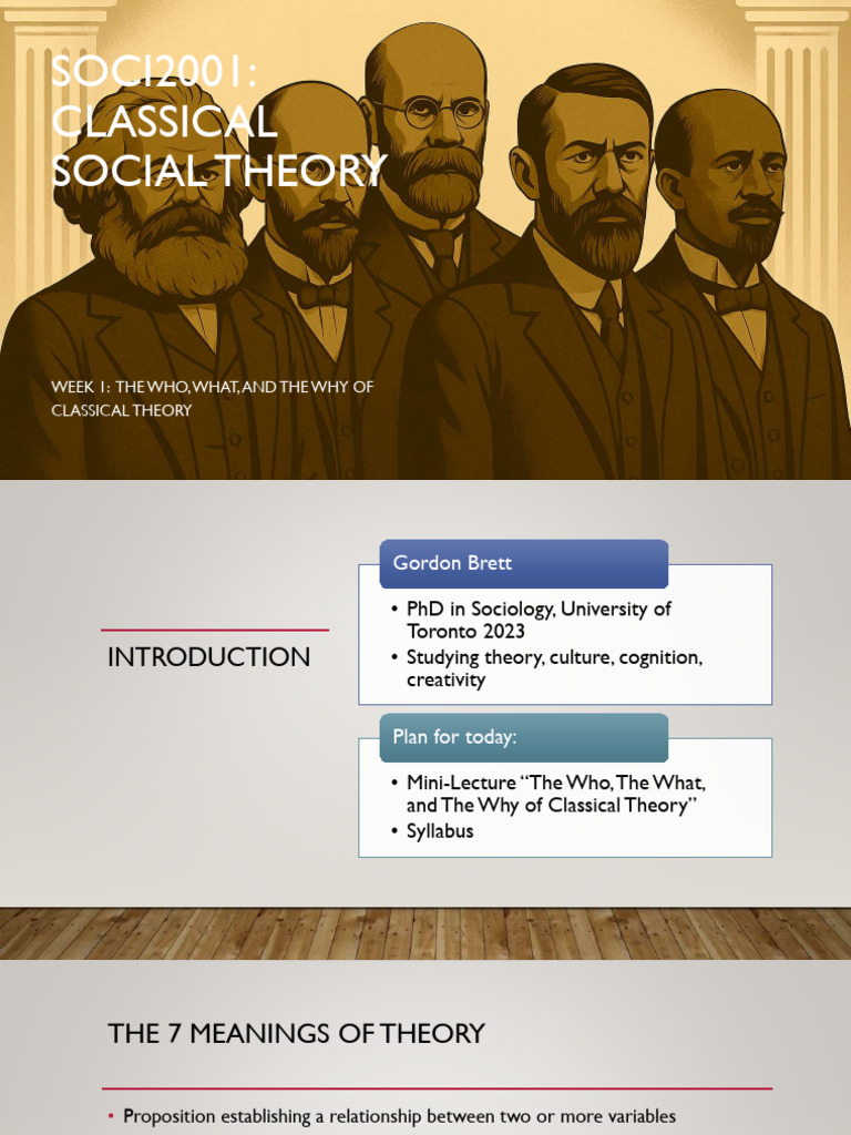 Introduction to Classical Social Theory | PDF
