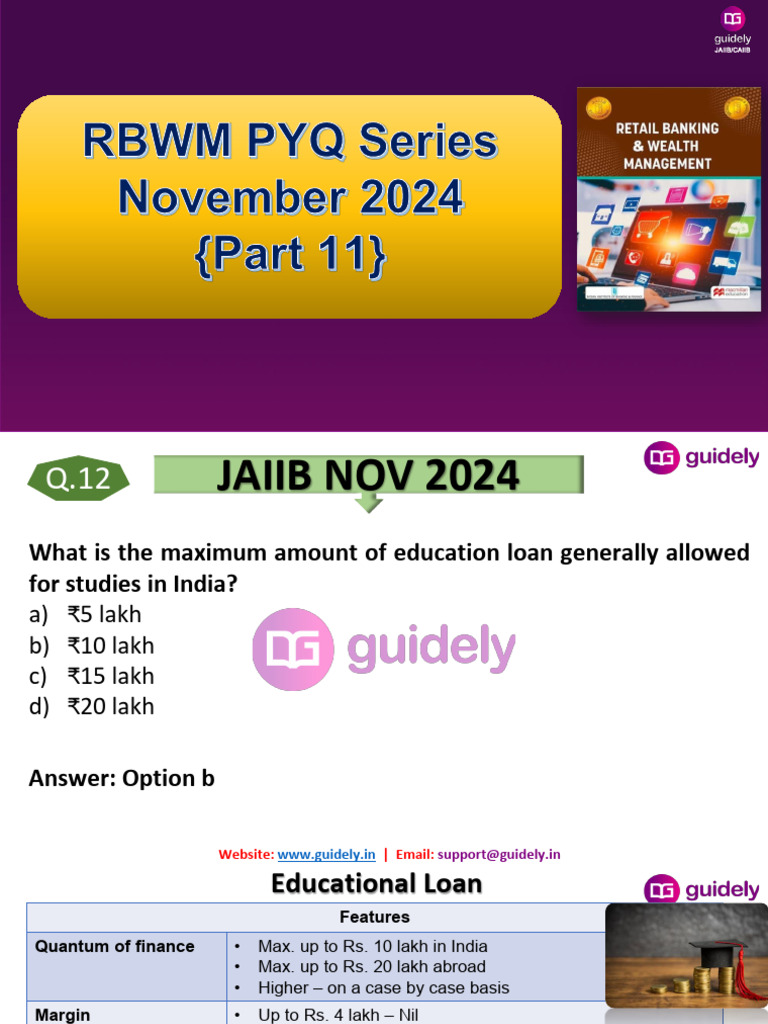 PYQ Series Nov 2024 Part 11 (11 Sept 2025) PDF | PDF | Financial ...