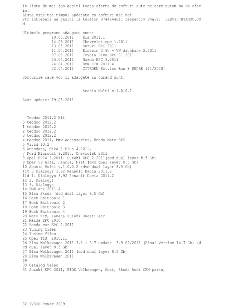 Auto Software Catalog May 2011 | PDF