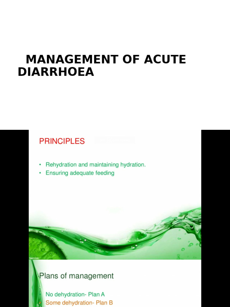 Management of Acute Diarrhoea | PDF