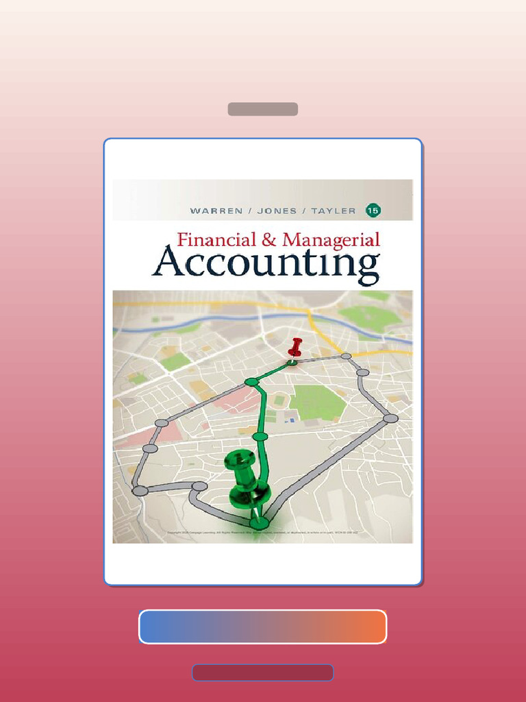 Test Bank for Financial and Managerial Accounting 15th Edition | PDF ...