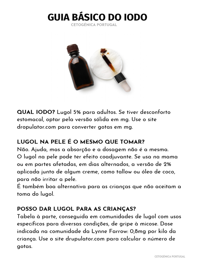 Guia Completo sobre Suplementação de Iodo | PDF | Vitamina | Tireoide