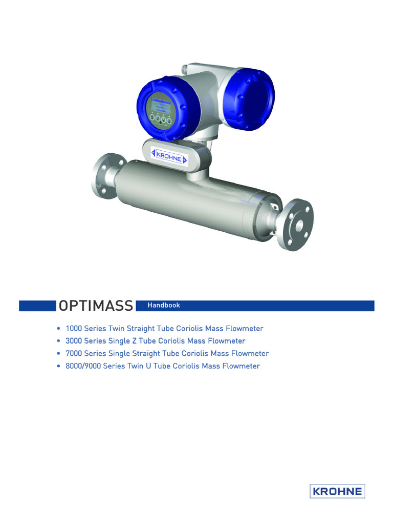 Coriolis Mass Flowmeter Handbook | PDF | Mechanical Engineering