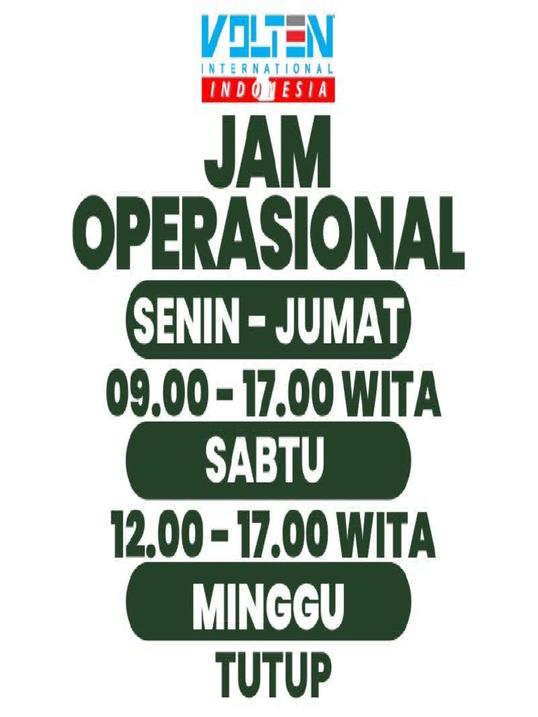 Jam Operasional | PDF