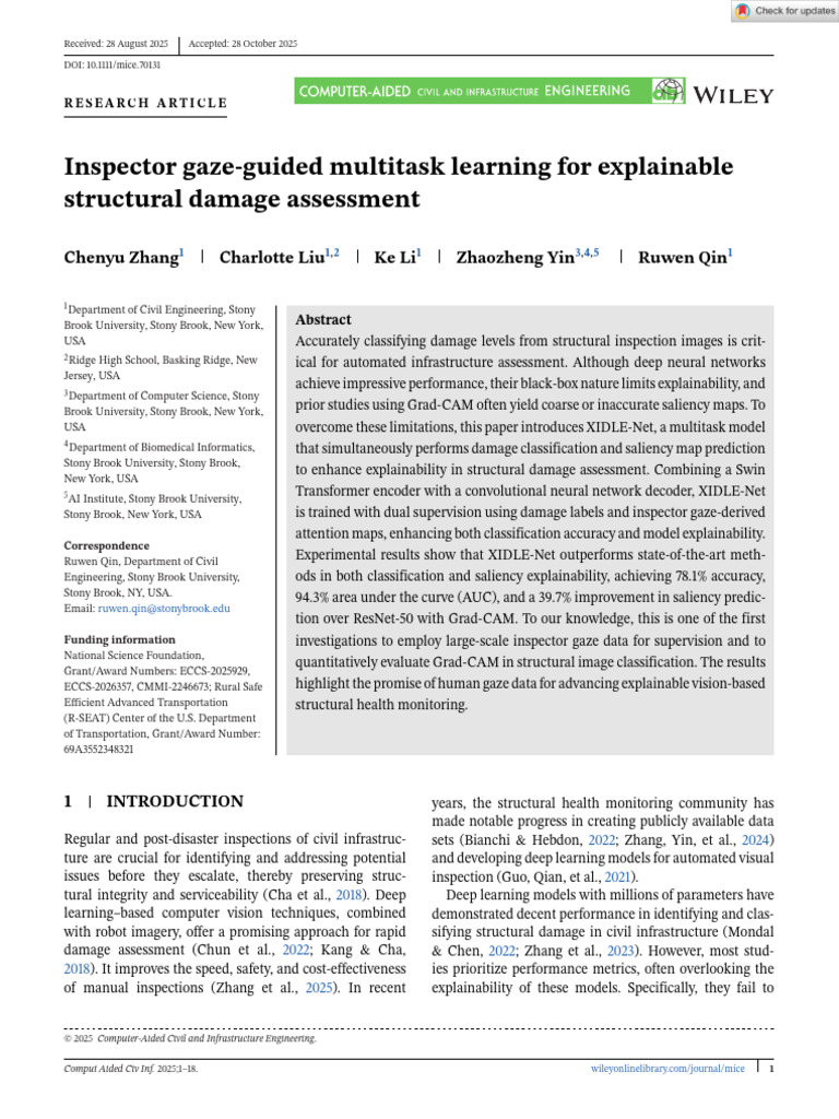Computer Aided Civil Eng - 2025 - Zhang - Inspector Gaze‐Guided ...