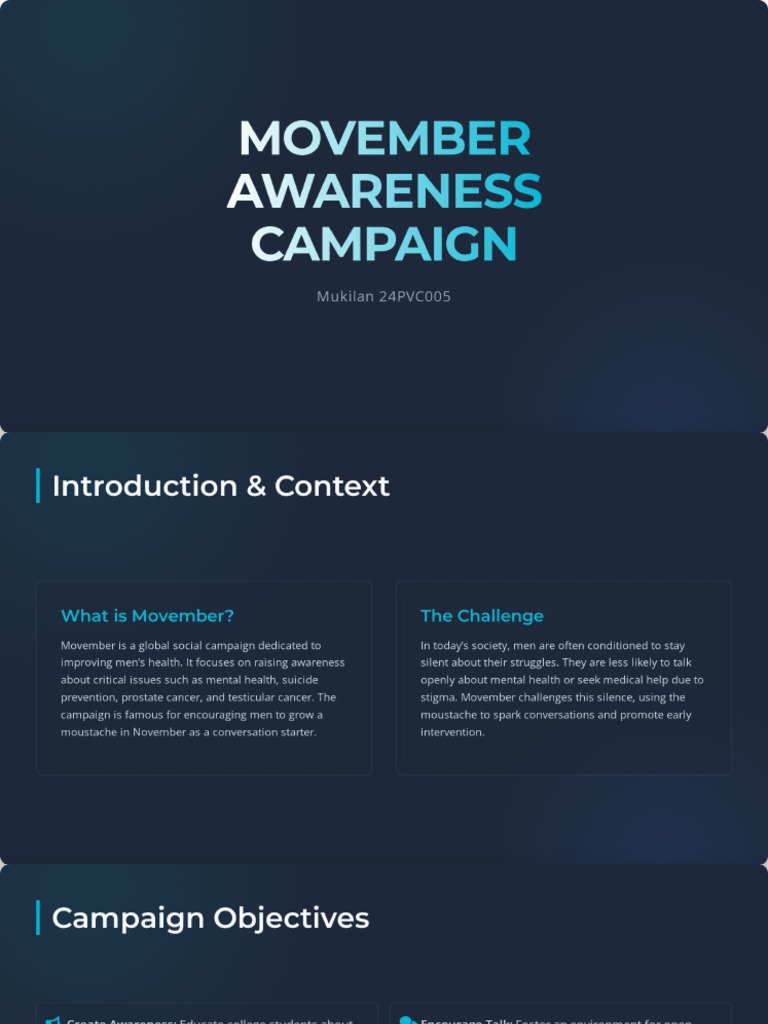 Movember Awareness Campaign | PDF