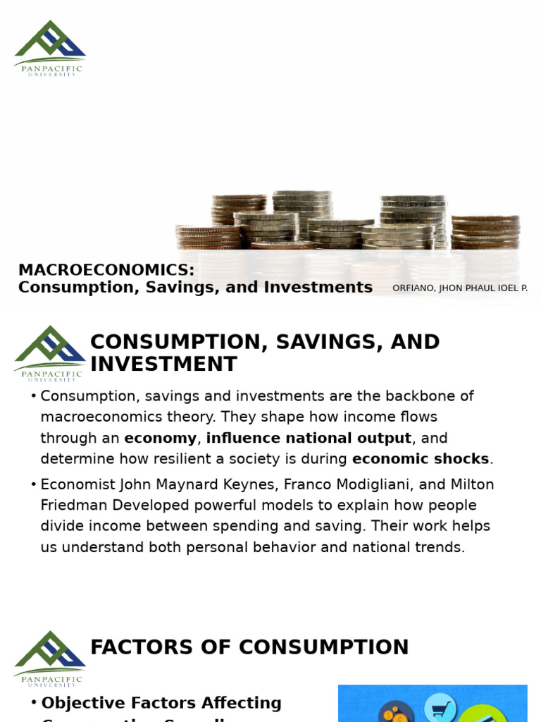 Macroeconomics: Consumption and Savings Insights | PDF | Consumption ...
